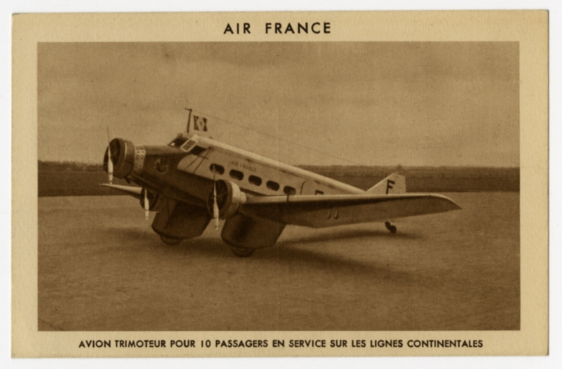 Image: postcard: Air France