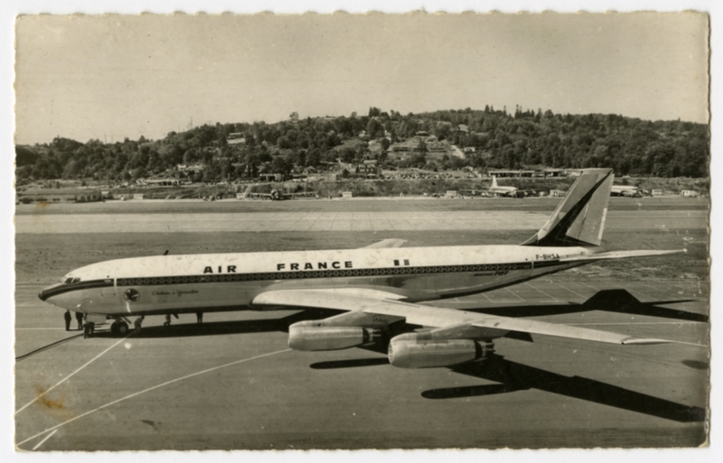 Image: postcard: Air France, Boeing 707-320