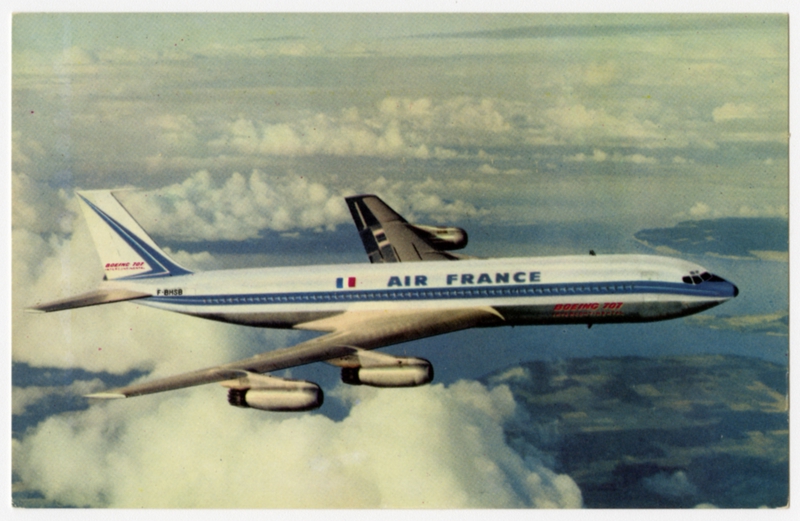 Image: postcard: Air France, Boeing 707-320