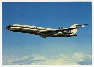 Image: postcard: Air France, Boeing 727