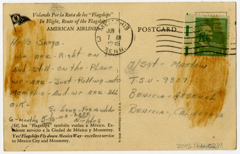 Image: postcard: American Airlines, Douglas DC-3