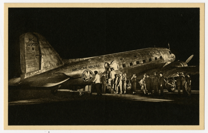 Image: postcard: American Airlines, Douglas DC-3