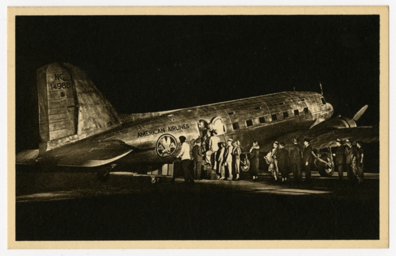 Image: postcard: American Airlines, Douglas DC-3