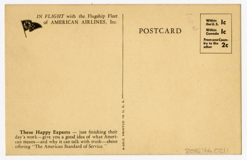 Image: postcard: American Airlines
