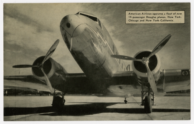 Image: postcard: American Airlines