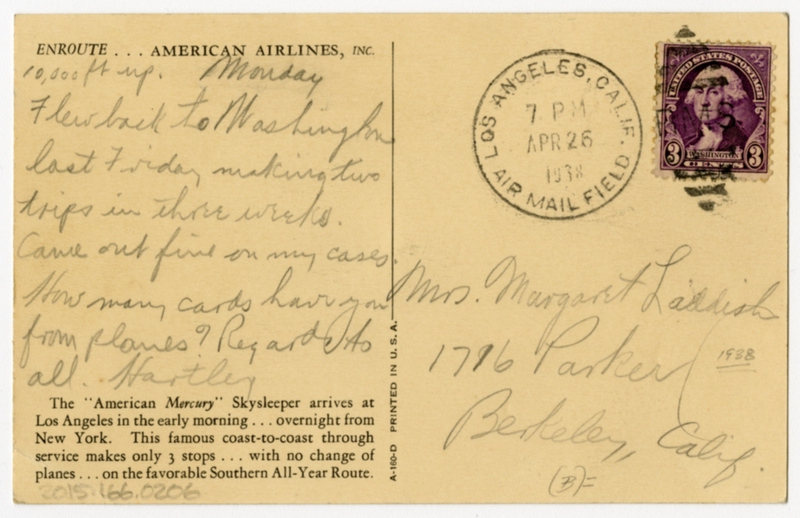 Image: postcard: American Airlines