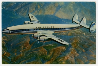 Image: postcard: Air France, Lockheed L-1049 Super Constellation