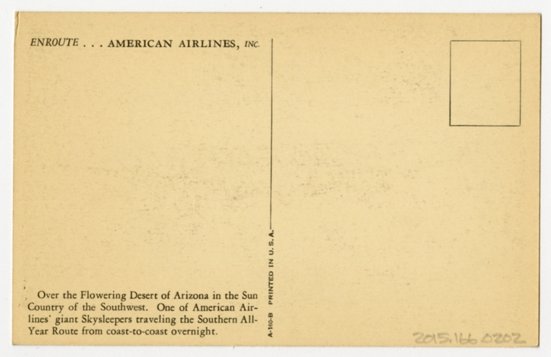 Image: postcard: American Airlines
