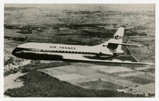 Image: postcard: Air France, Sud Aviation Caravelle