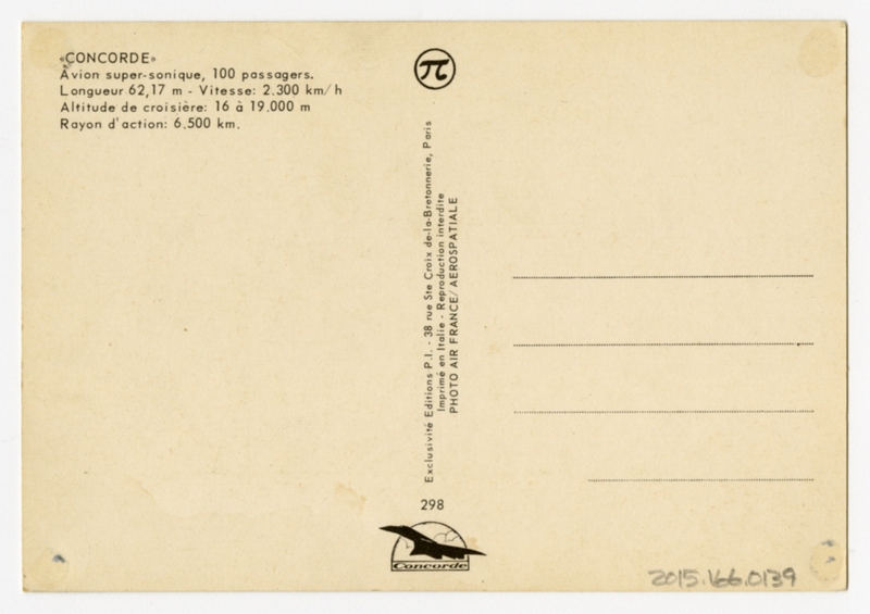 Image: postcard: Air France, Concorde