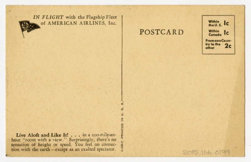 Image: postcard: American Airlines