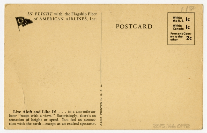Image: postcard: American Airlines