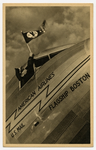 Postcard: American Airlines Douglas DC-3 Flagship Boston