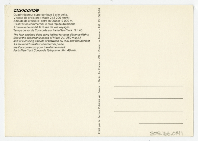 Image: postcard: Air France, Concorde