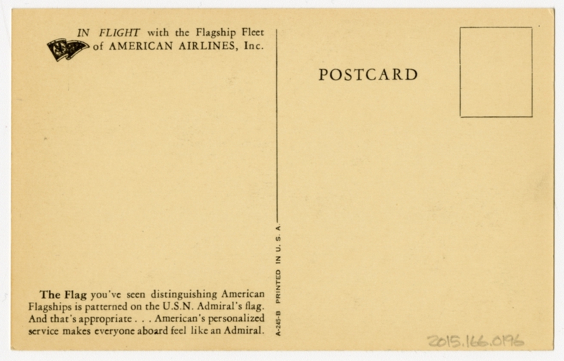 Image: postcard: American Airlines