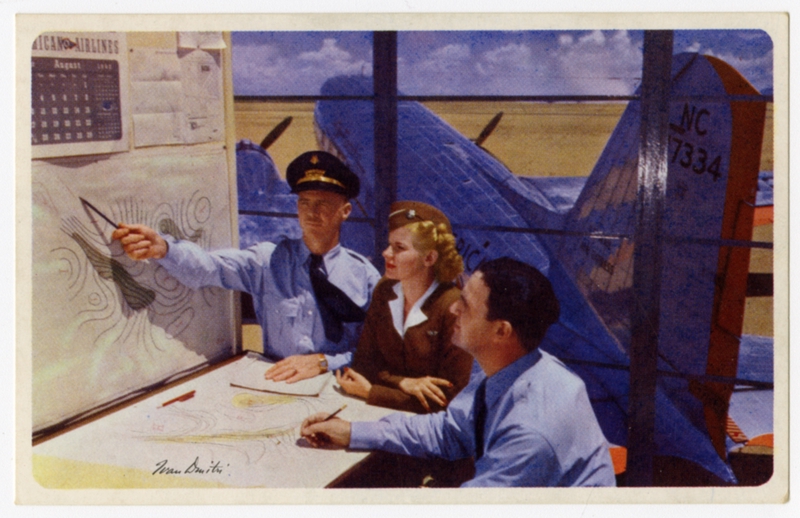 Image: postcard: American Airlines