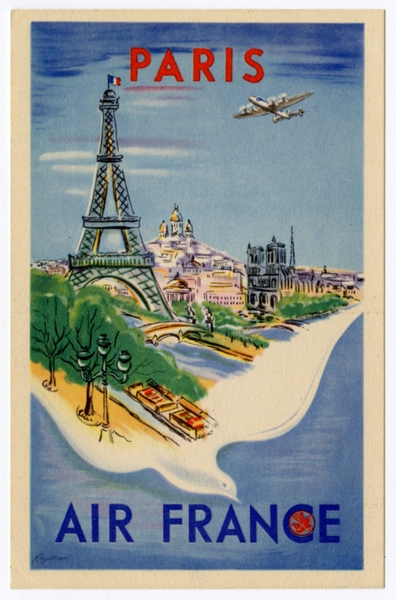 Image: postcard: Air France