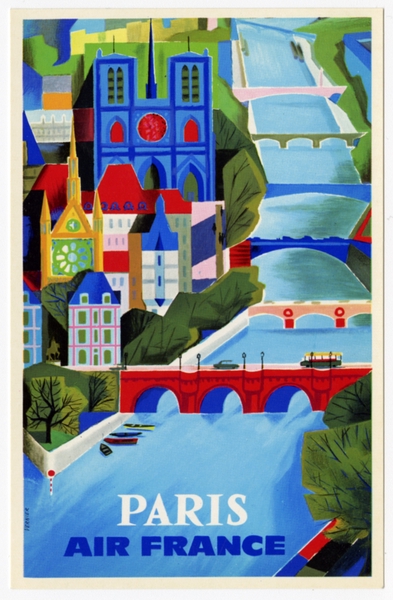 Image: postcard: Air France
