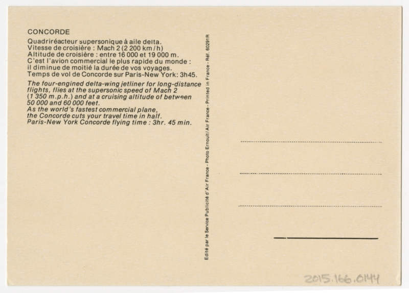 Image: postcard: Air France, Concorde