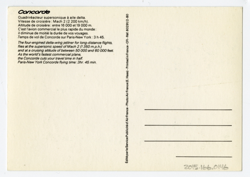 Image: postcard: Air France, Concorde