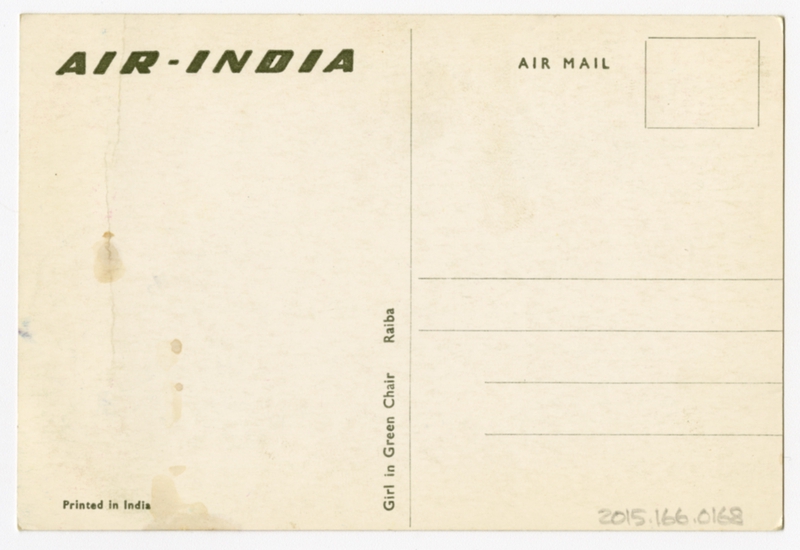 Image: postcard: Air India, Abdul Aziz Raiba