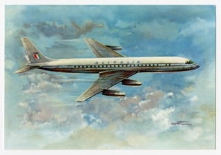 Image: postcard: Alitalia, Douglas DC-8