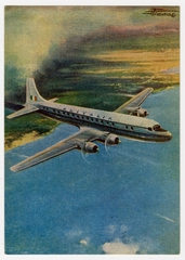 Image: postcard: Alitalia, Douglas DC-6B