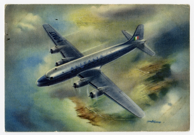 Image: postcard: Alitalia