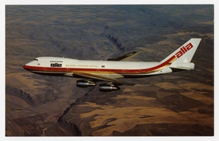 Image: postcard: Alia (Royal Jordanian Airlines), Boeing 747