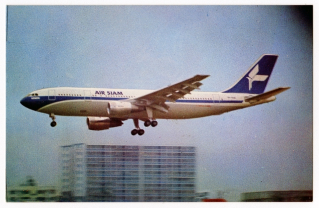 Postcard: Air Siam, Airbus A300