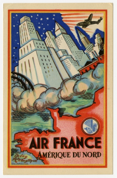 Image: postcard: Air France