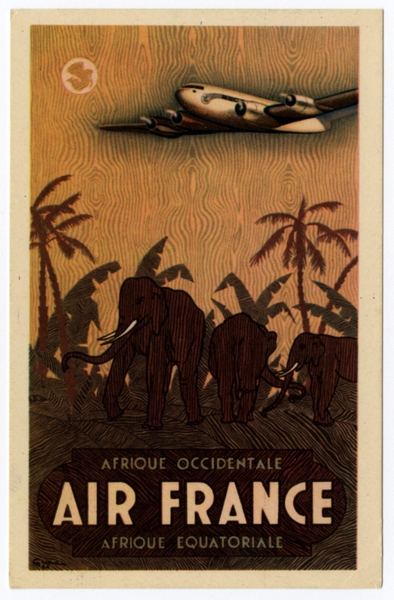 Image: postcard: Air France
