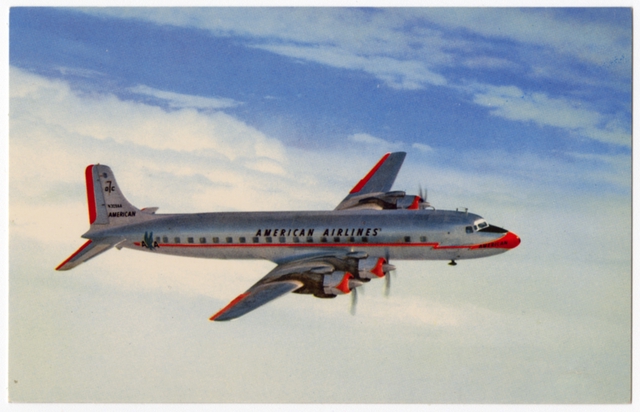 Postcard: American Airlines, Douglas DC-7