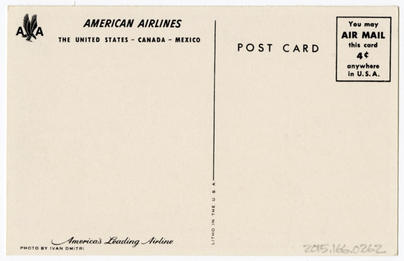 Image: postcard: American Airlines