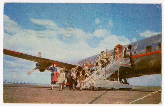 Postcard: American Airlines, Douglas DC-6