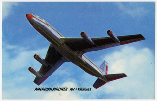 Image: postcard: American Airlines, Boeing 707