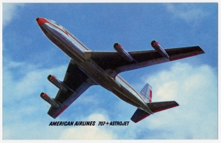 Image: postcard: American Airlines, Boeing 707