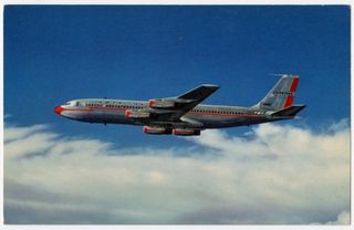Image: postcard: American Airlines, Boeing 707-100