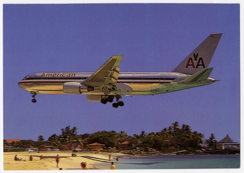Image: postcard: American Airlines, Boeing 767-200ER