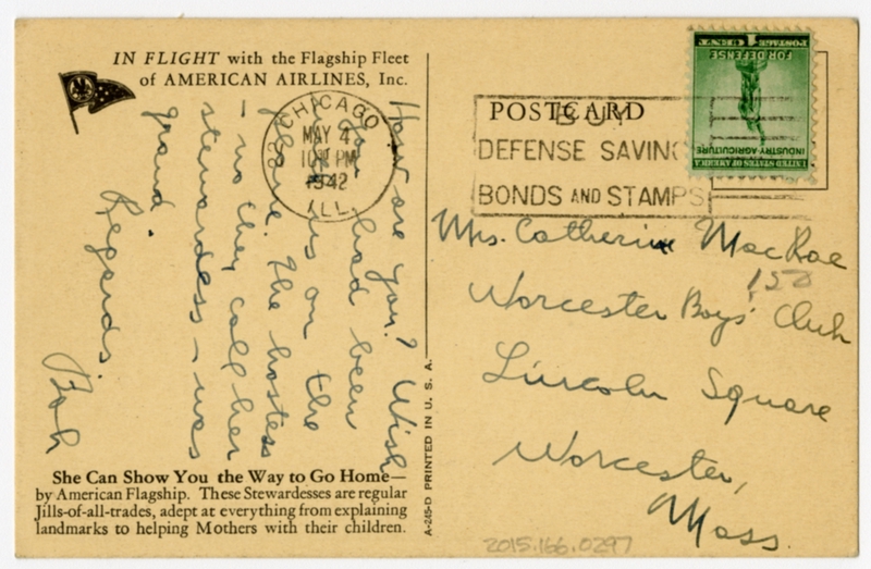 Image: postcard: American Airlines