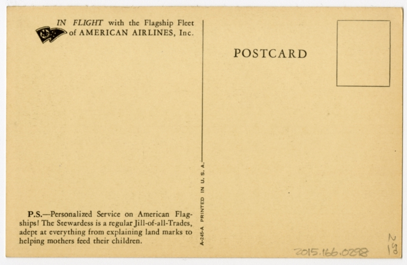 Image: postcard: American Airlines