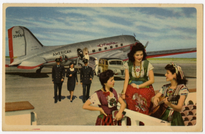 Image: postcard: American Airlines, Douglas DC-3