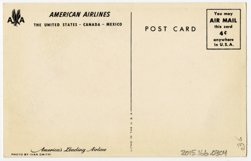 Image: postcard: American Airlines