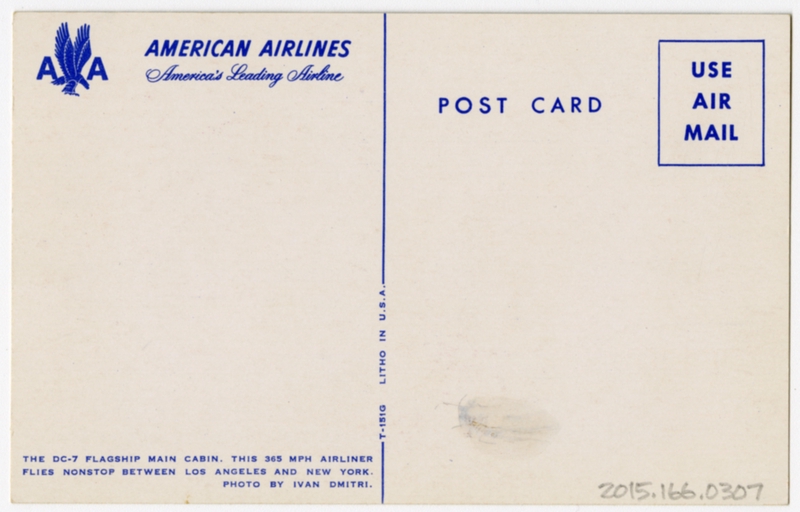 Image: postcard: American Airlines