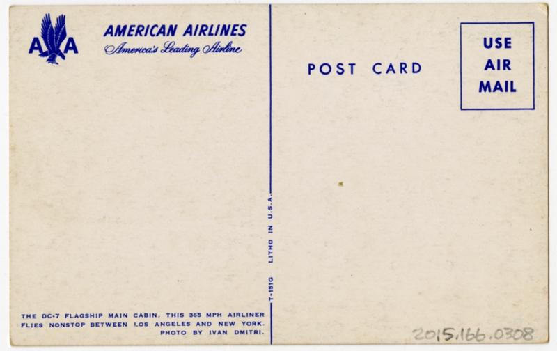 Image: postcard: American Airlines