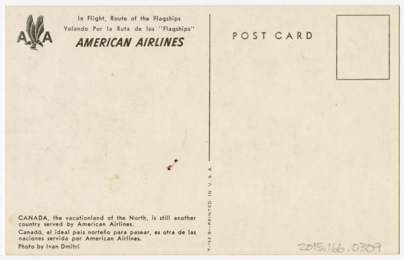 Image: postcard: American Airlines, Canada