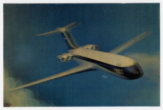 Image: postcard: BOAC (British Overseas Airways Corporation), Vickers Super VC10