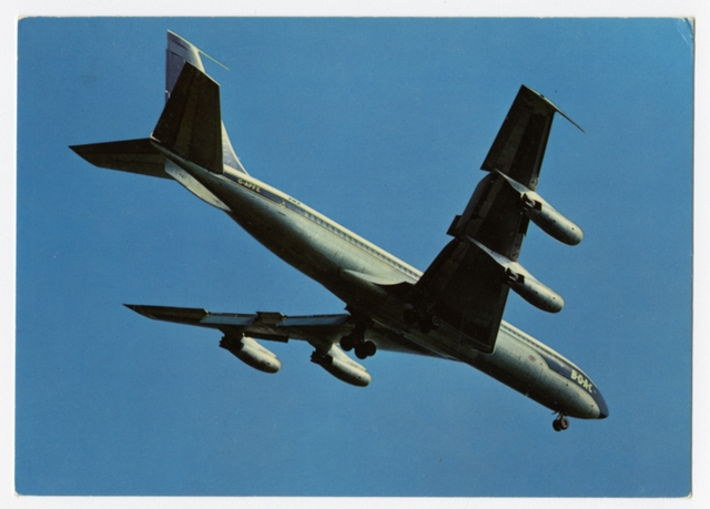 Postcard: British Overseas Airways Corporation (BOAC), Boeing 707