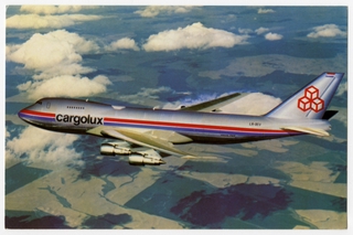 Image: postcard: Cargolux, Boeing 747