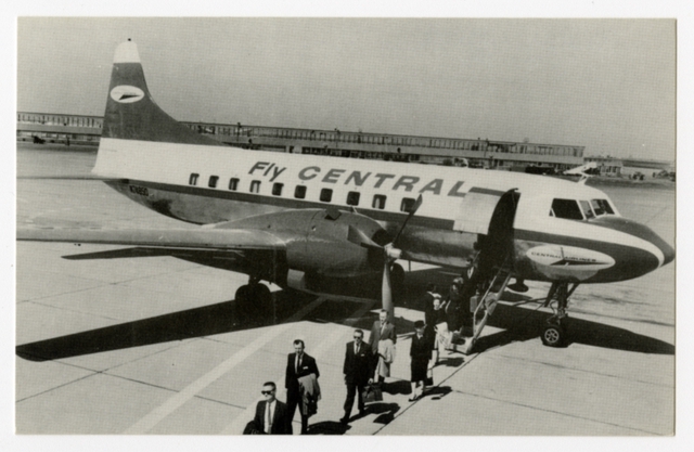 Postcard: Central Airlines, Convair 240